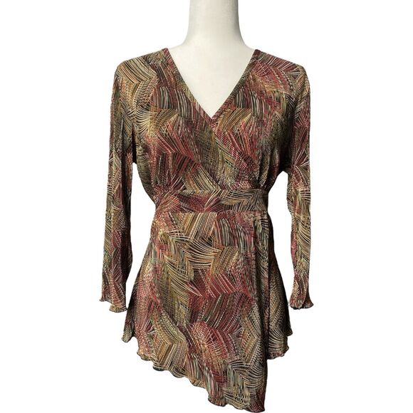 Lot of 3 Womens Dressbarn Fall Winter Tops Blouses T-Shirt 3/4 Sleeve Size Large - Picture 2 of 10